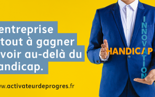 L'affiche de la campagne"employeur" activateur de progrès