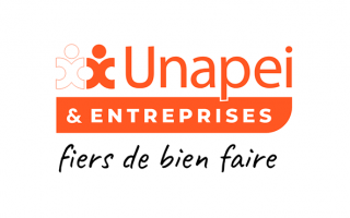 Logo Réseau Unapei et entreprises. Fiers de bien faire