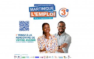 Martinique pour l'emploi. 18 au 27 septembre 2023. 3ème édition. Venez à la rencontre de votre avenir.